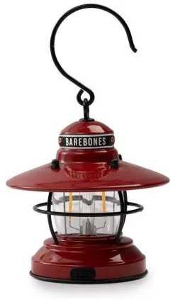 Barebones Mini Edison Lantern -Chaise De Camping barebones mini edison lantern red red 0 2