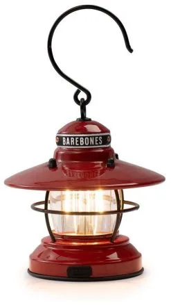 Barebones Mini Edison Lantern -Chaise De Camping barebones mini edison lantern red red 1