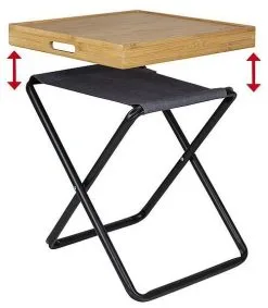 Bo-Camp Urban Outdoor Bo-Camp - Urban Outdoor Feuille De Support / Dienblad 7 Bo-Camp Urban Outdoor Bo-Camp - Urban Outdoor Feuille De Support / Dienblad -Chaise De Camping bo camp urban outdoor oplegblad dienblad bruin 42 x 42 x 5 cm bruin 1