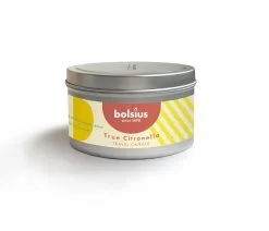 Bolsius Bougie Parfumée En étain True Citronella