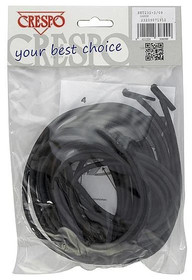 Crespo élastique Chaises Longues 2x Court 2x Long Black 3 Crespo élastique Chaises Longues 2x Court 2x Long Black