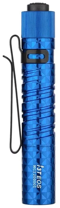 Olight I3T EOS Pinwheel Blue Limited Edition Blauw -Chaise De Camping olight i3t eos pinwheel blue limited edition blauw 1